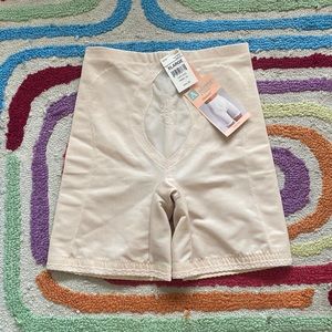 Vintage NWT Aadonna for JCPenney Nude Long Leg Minimizer Shaping Shorts